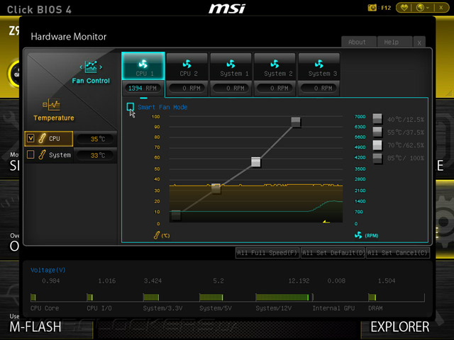 UEFI Setup MSI Z97 MPOWER