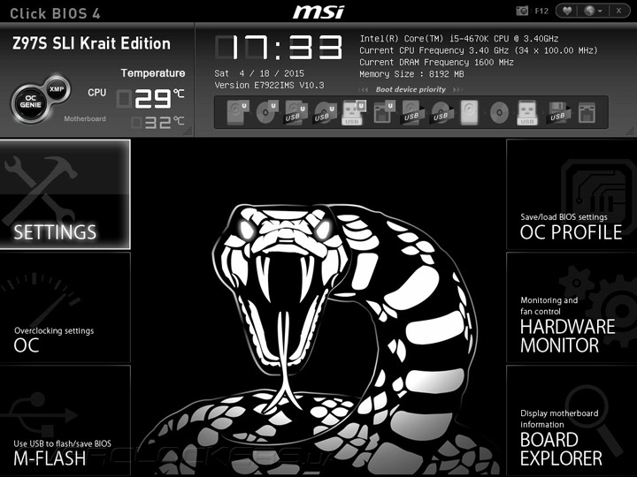 MSI Z97S SLI Krait Edition