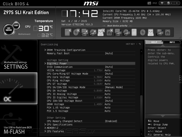 MSI Z97S SLI Krait Edition