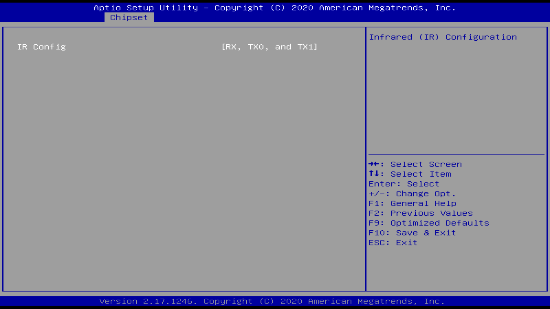 Boot setting. Hide Advanced Chipset Pages.