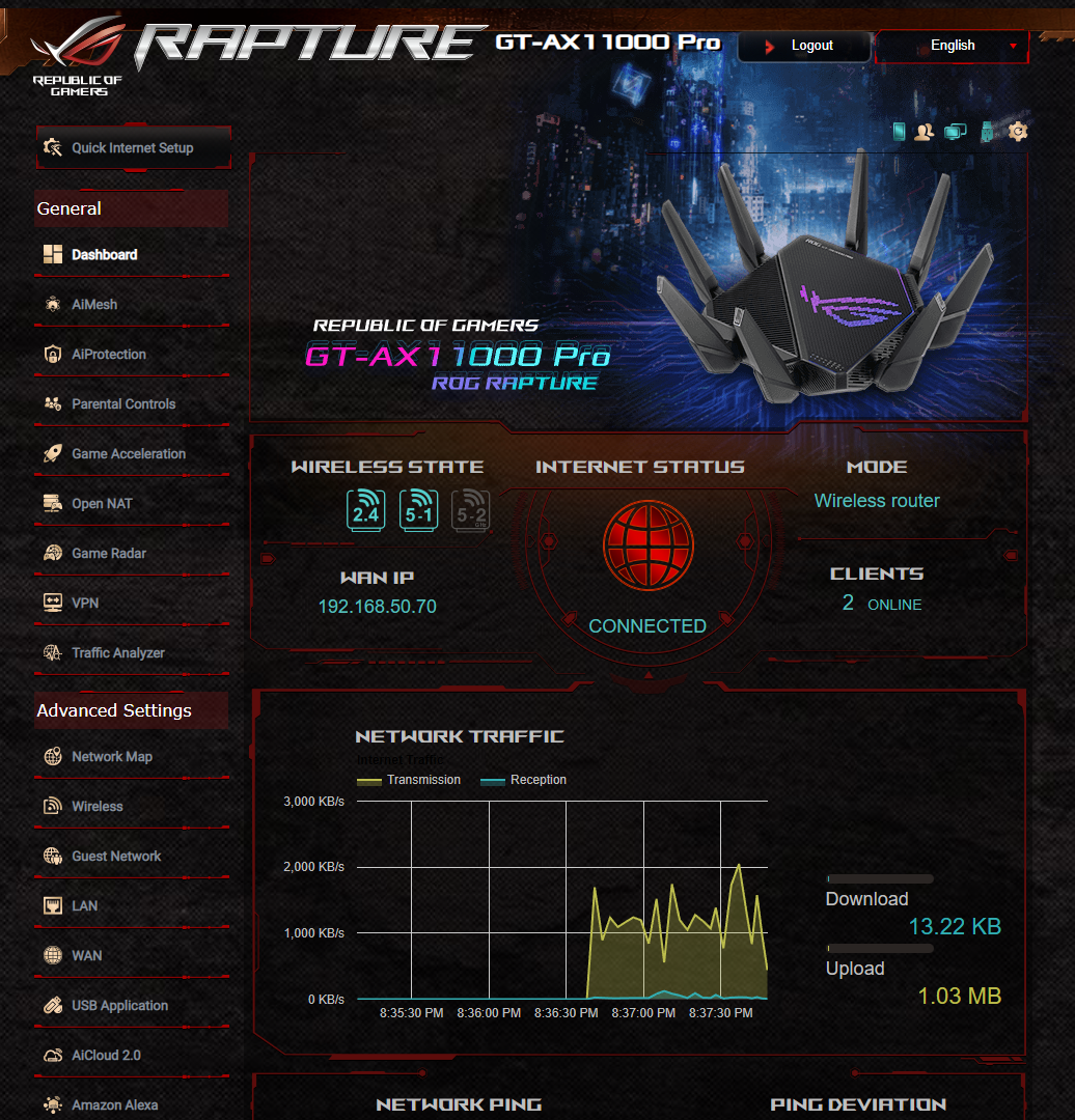 ASUS ROG Rapture GT-AX11000 Pro