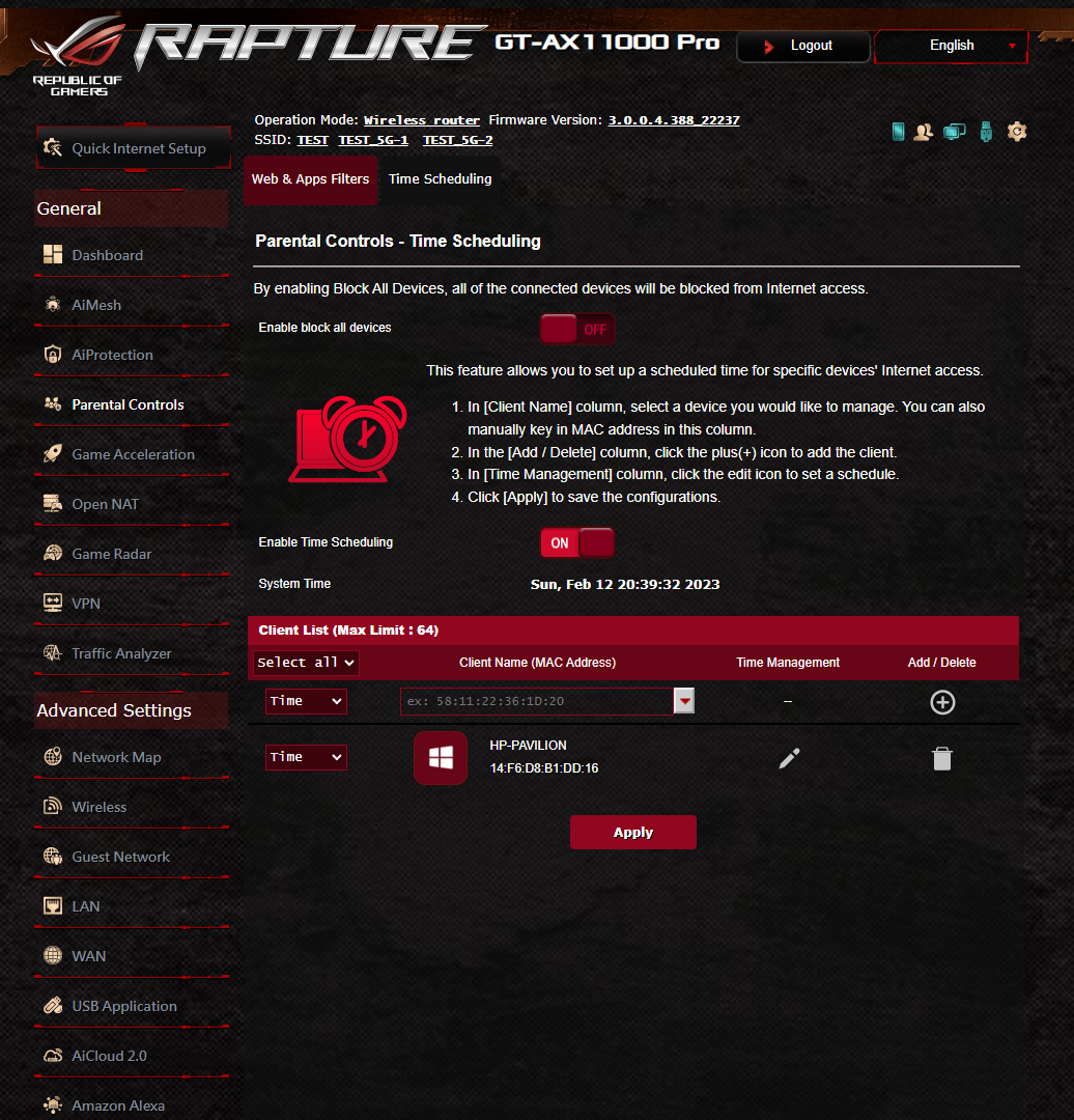 ASUS ROG Rapture GT-AX11000 Pro