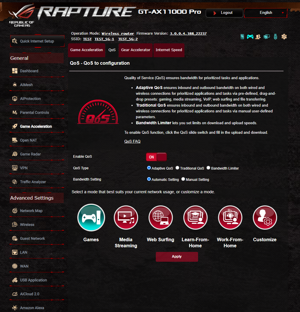 ASUS ROG Rapture GT-AX11000 Pro