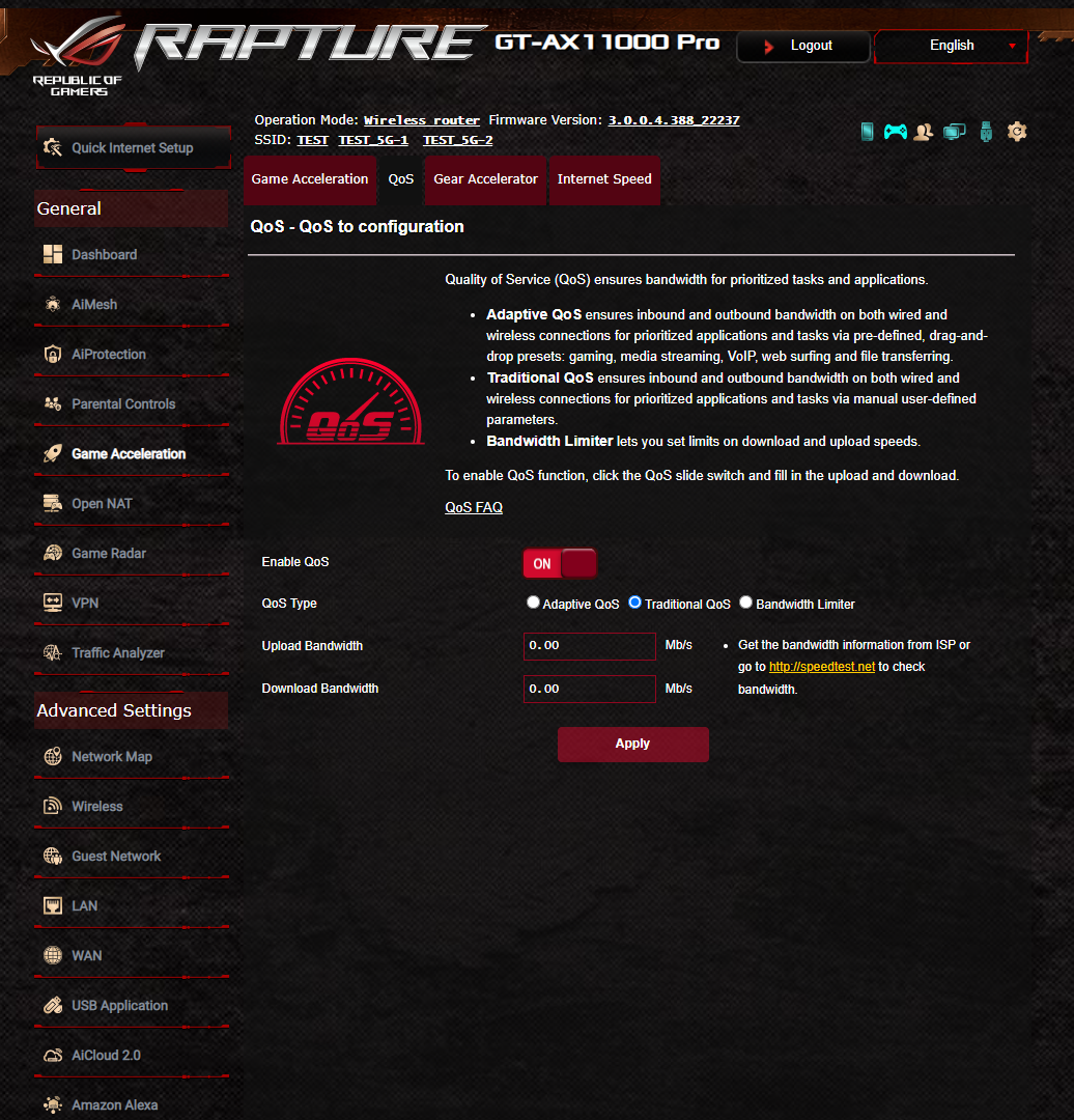 ASUS ROG Rapture GT-AX11000 Pro