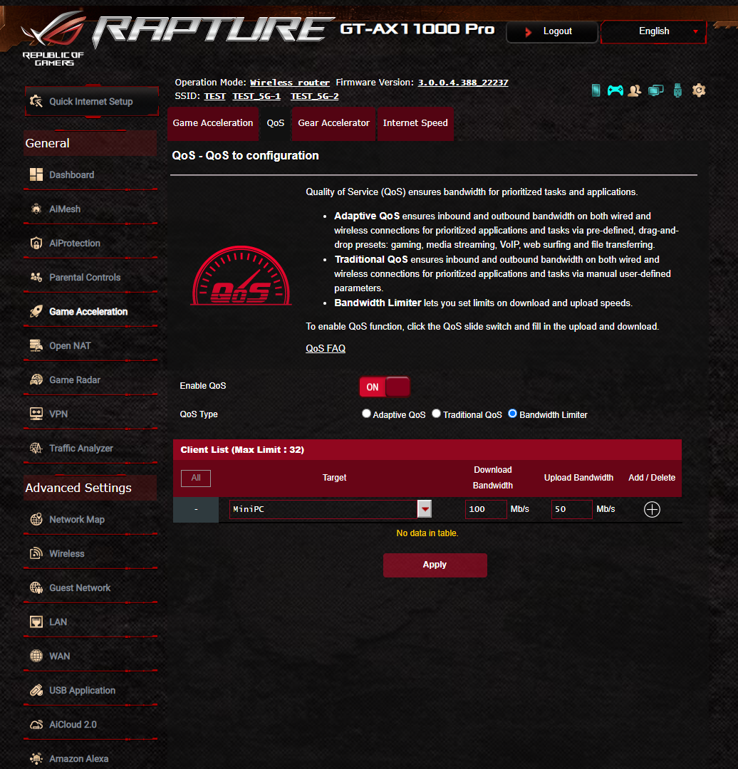 ASUS ROG Rapture GT-AX11000 Pro