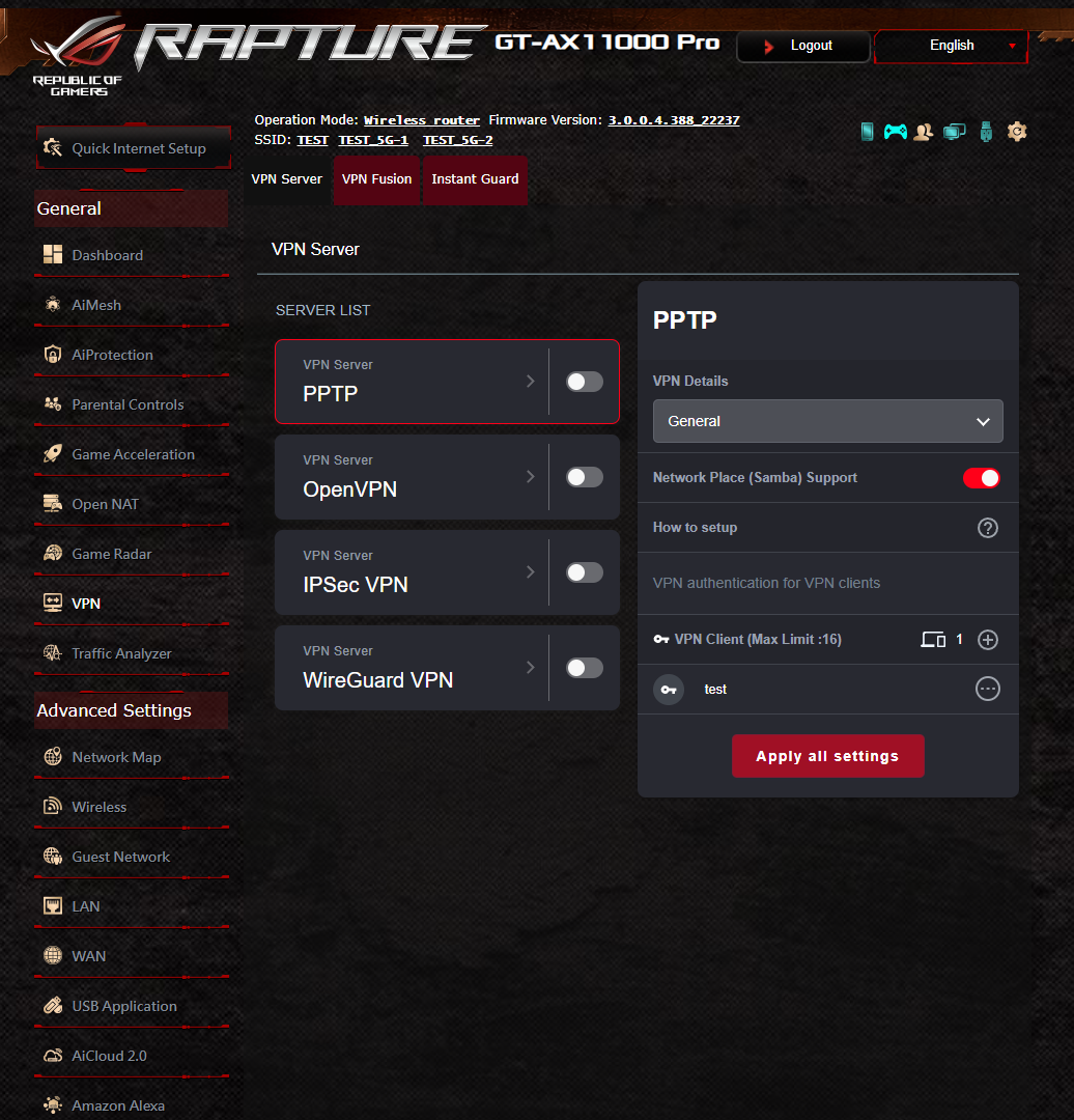 ASUS ROG Rapture GT-AX11000 Pro