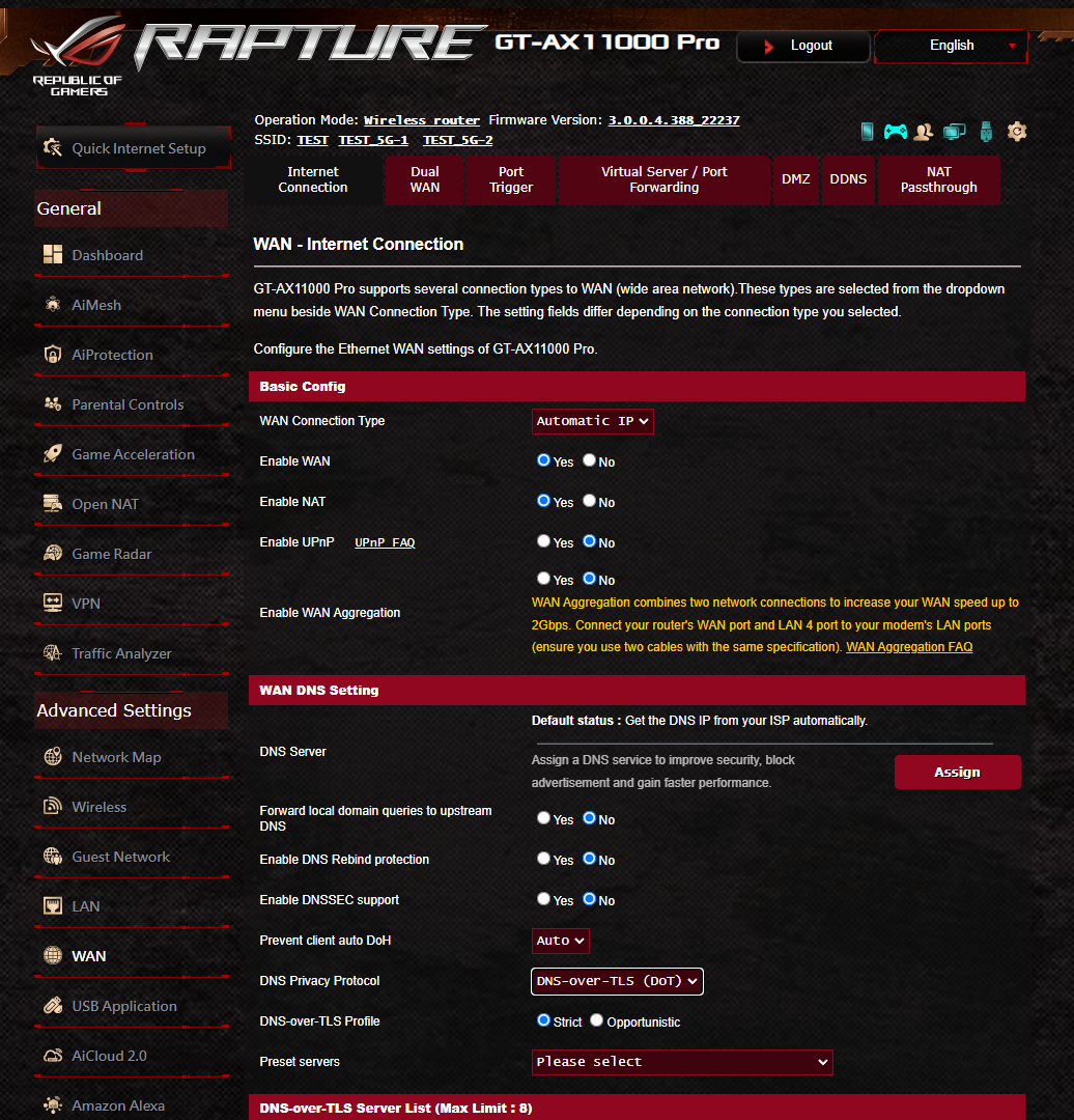 ASUS ROG Rapture GT-AX11000 Pro