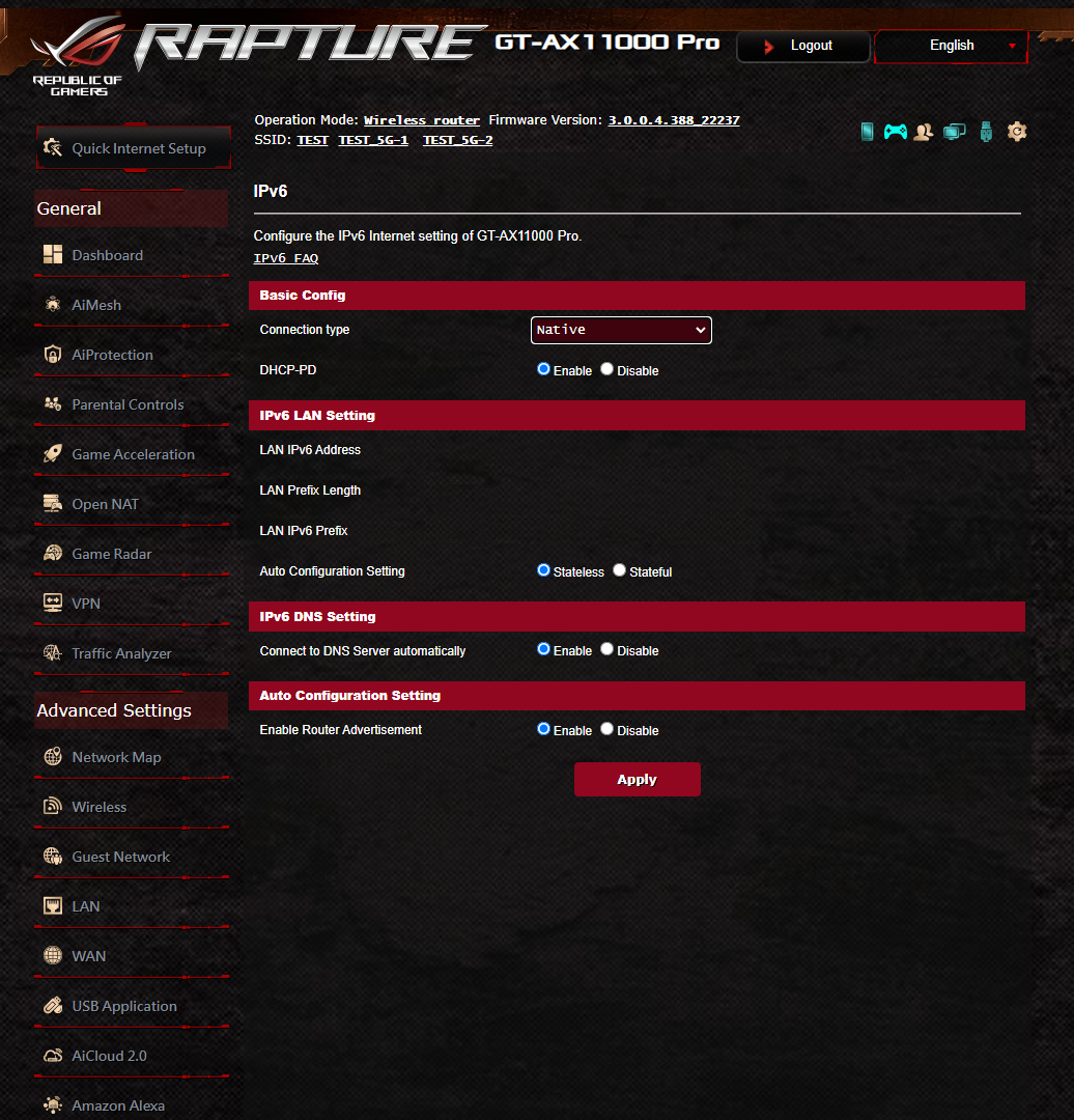 ASUS ROG Rapture GT-AX11000 Pro