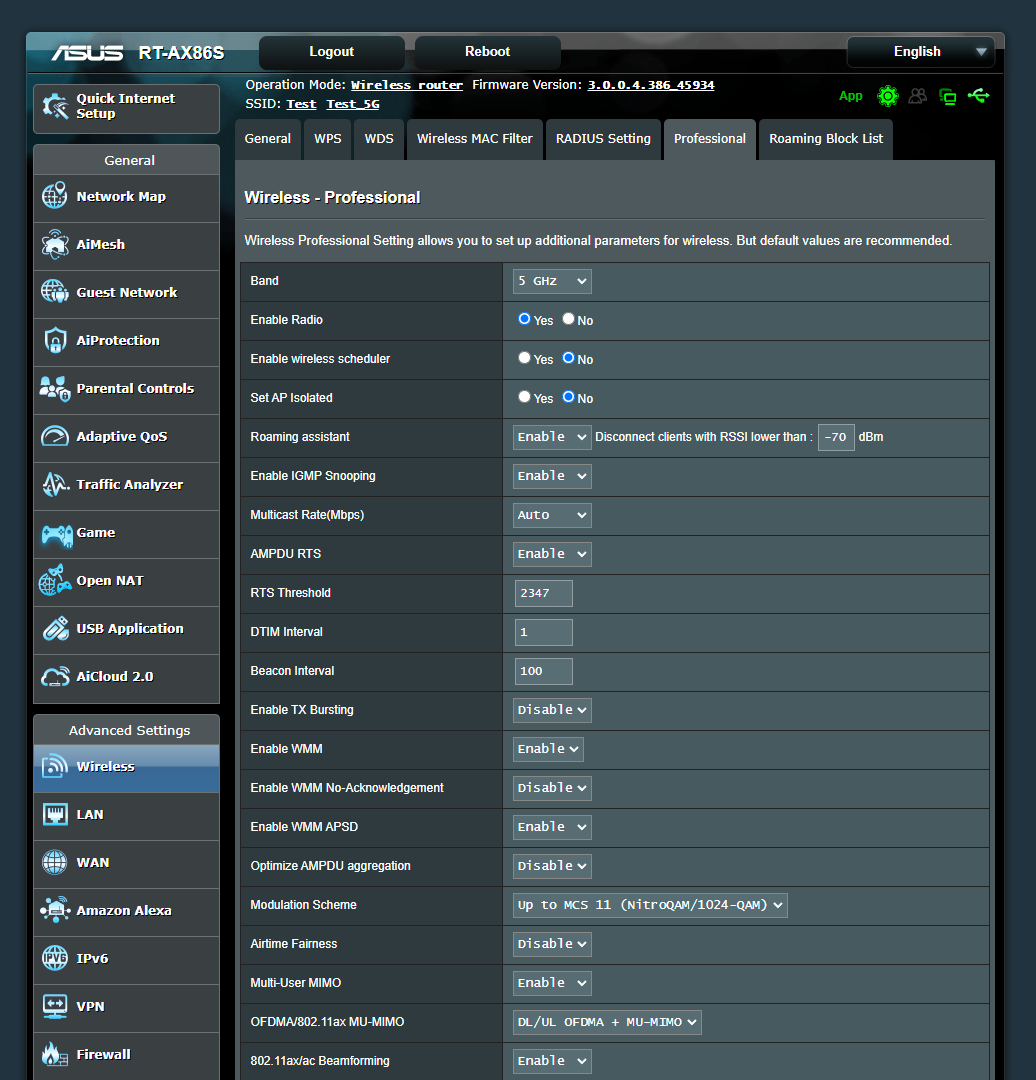 ASUS RT-AX86S