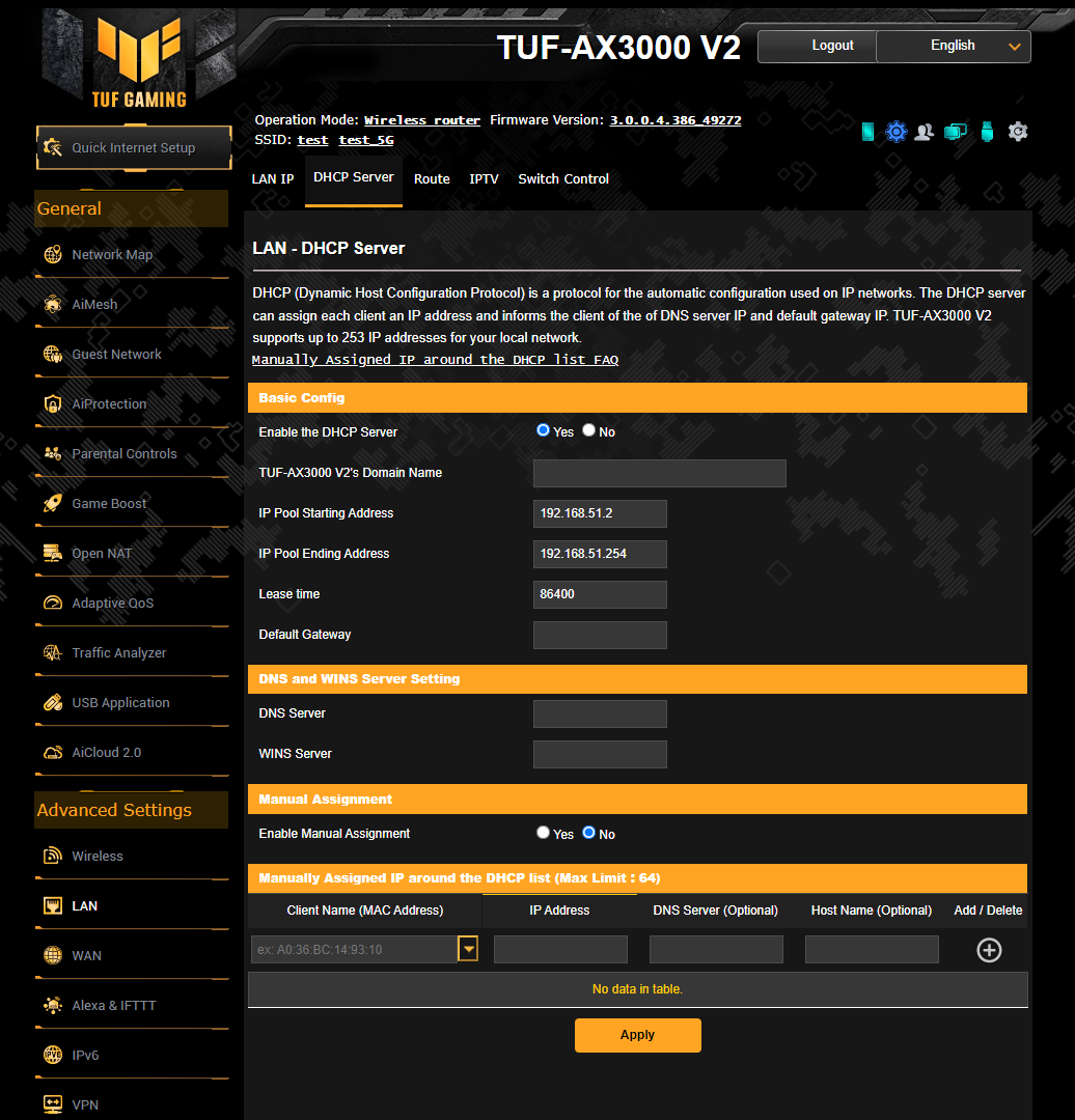 ASUS TUF Gaming AX3000 V2