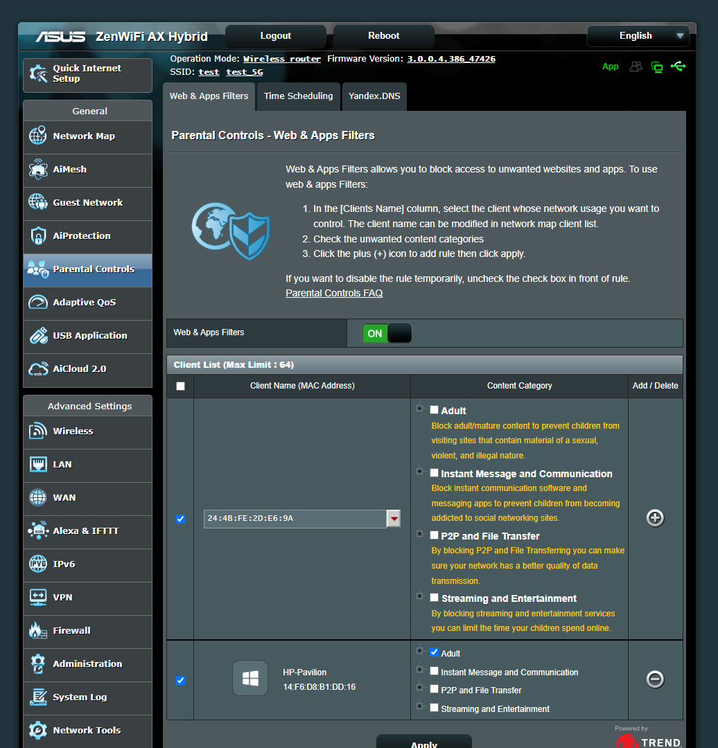 ASUS ZenWiFi AX Hybrid XP4