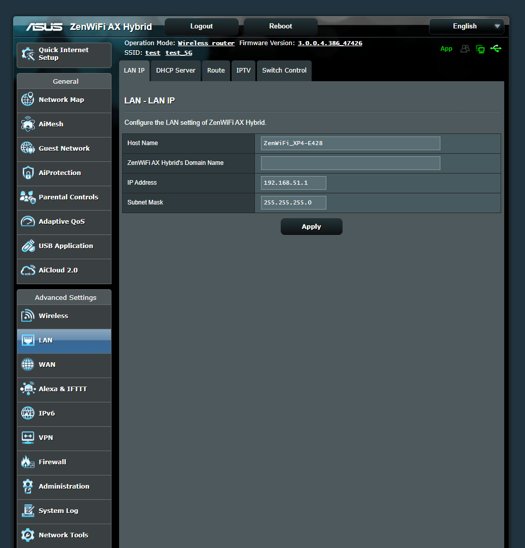 ASUS ZenWiFi AX Hybrid XP4