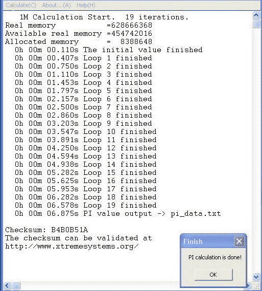 Рекорд в SuperPI 1M