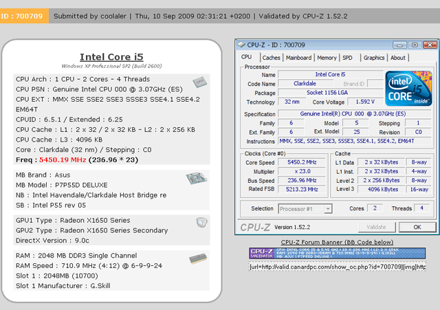 разгон процессора Core i3-540