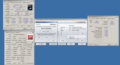 разгон Phenom II X2 555 под жидким азотом - результат в 3DMark 05