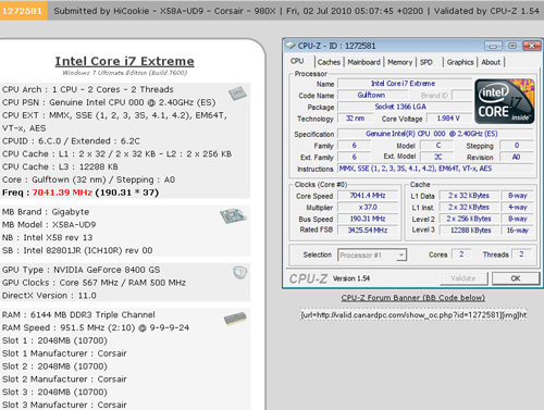 Core i7-980X Extreme Edition 7 ГГц