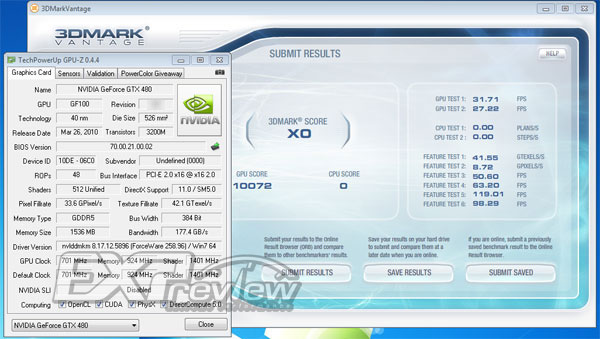 GeForce GTX 480 тест