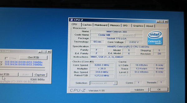 CPU-Z 8242,45 МГц макс-скрин