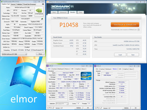 Gigabyte GTX 580 SOC - 1550 МГц