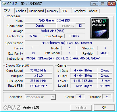 Разгон Phenom II X4