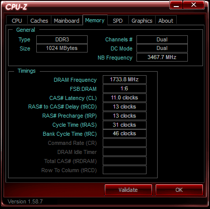 DDR3-3467 рекорд