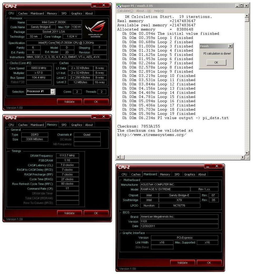 Intel core i7 3930k разгон