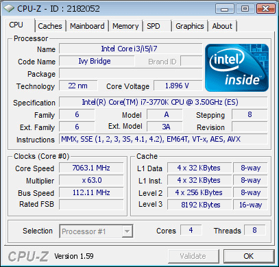 Core i7-3770K 7 ГГц