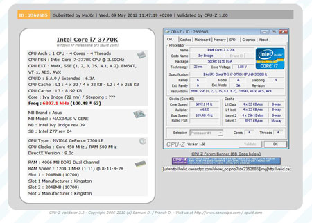 Разгон Core i7-3770K 