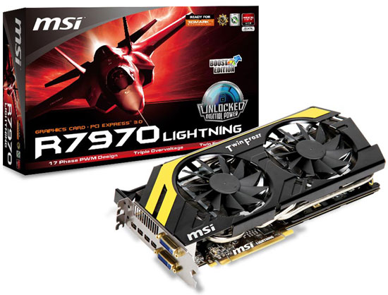 Видеокарта MSI Radeon HD 7970 Lightning Boost Edition