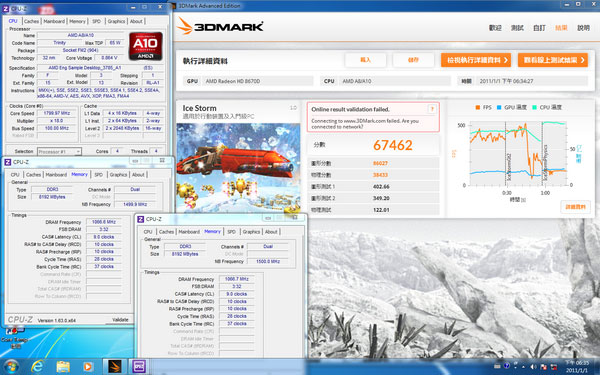 APU A10-6700 тест в 3DMark