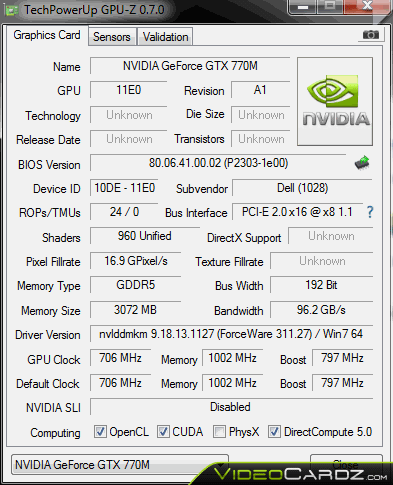 GeForce GTX 770M