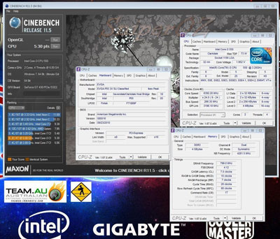 Рекорд в Cinebench R11.5