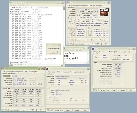 Процессор AMD FX-8350 прошел тест SuperPi 32M на частоте 8 ГГц