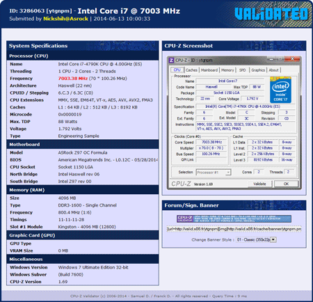 Разгон процессора intel core i7