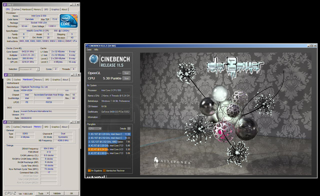 результат Der8auer в Cinebench R11.5