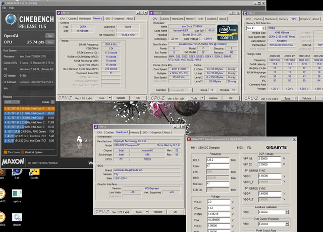 Sofos1990 побил рекорд в Cinebench R11.5