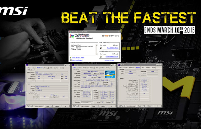 MSI Beat the fastest