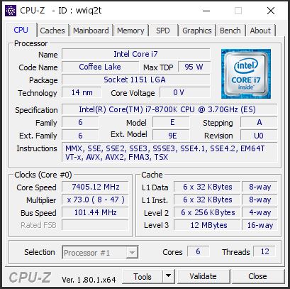 Intel Core i7-8700K