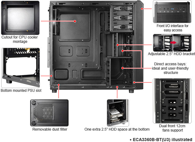 Mid-Tower корпус Enermax Fulmo.Q