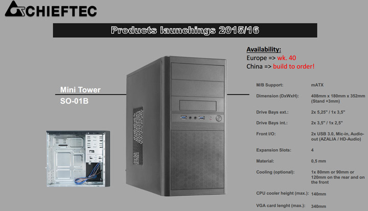 Корпус Chieftec SO-01B