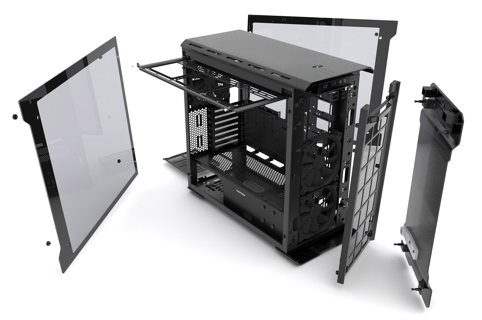 Пк эдишн. Корпус Phanteks Enthoo Evolv ATX. Phanteks 515e ATX. Phanteks Evolv ATX Tempered Glass. Enthoo Evolv Aluminum PH-es515gs.