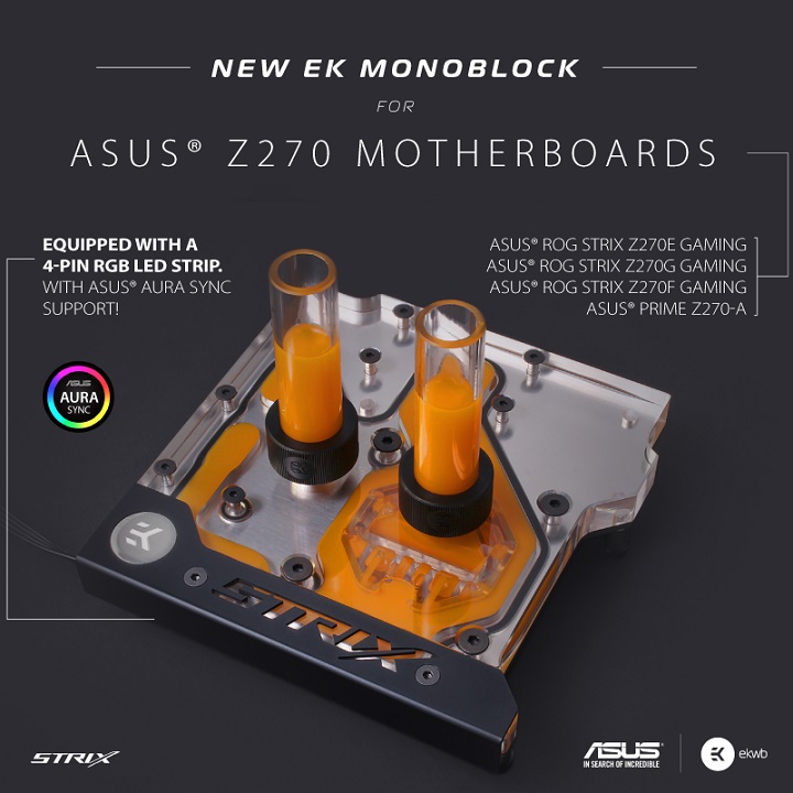 EK-FB ASUS Z270E Strix RGB Monoblock