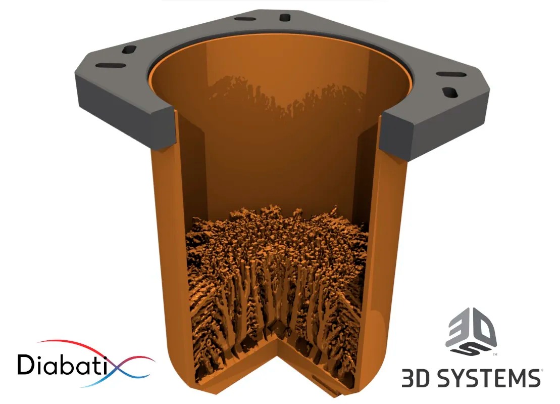 AI-generated 3D-printed liquid nitrogen container