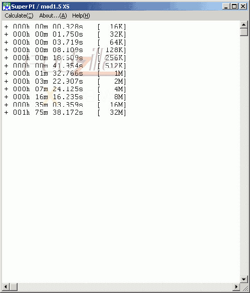 Тестирование Intel Atom в SuperPi