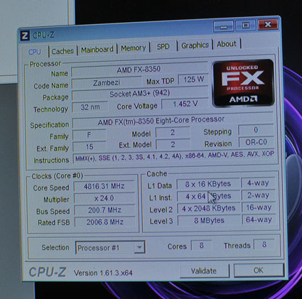 AMD FX-8350 показ