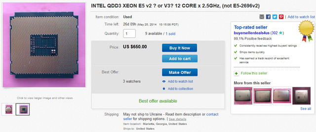 Intel Haswell-EP ES - eBay