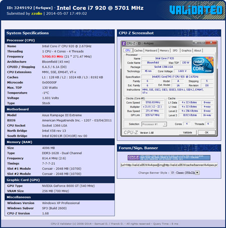 zzolio Core i7-920