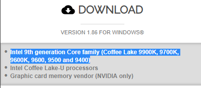 Intel Coffee Lake Refresh