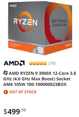 AMD Ryzen 9 3900X