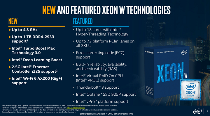 Intel Xeon W-2200